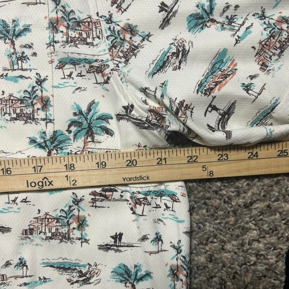 NWT Tommy Bahama Casablanco Short Sleeve Button Up Coconut Cream Size L - Picture 5 of 6